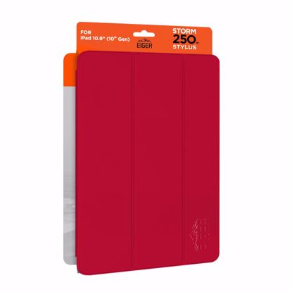 Picture of Eiger Eiger Storm 250m Stylus for Apple iPad 11 (11th Gen)/ 10.9 (10th Gen) in Red in Retail Sleeve